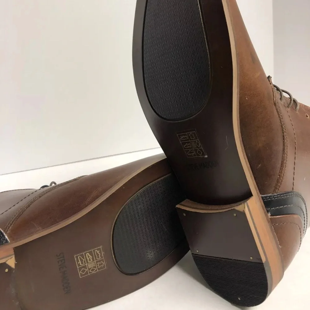 Steve Madden Men’s Kurtis, Brown Chukka Boots, Size 12 M